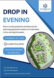 Rebuild Group - Drop in Session - Thurs 26th June 6.30pm - 8.30pm @ Village Hall.